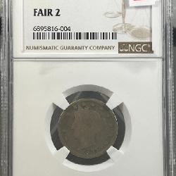1885 V Nickel in NGC holder