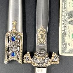 Tomahawk Ornate Dagger w Metal Sheath
