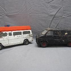 Lot of 2 Vintage Die Cast Vans