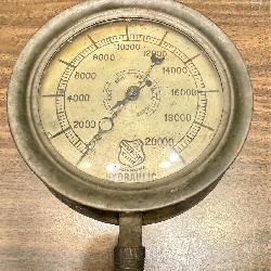 Antique Ashcroft Hydraulic Pressure Gauge
