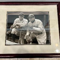 1933 Lou Gehrig & Babe Ruth Fenway Park Photograph