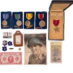 Vintage Militaria, Pins, Medals & Recipient Photos
