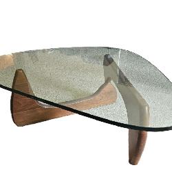 Isamu Noguchi Herman Miller Glass Top Walnut Coffee Table