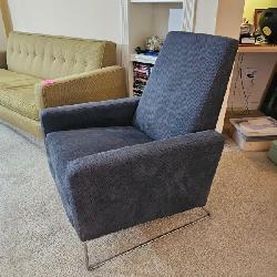 •	American Leather Inc. Upholstered Contemporary Recliner