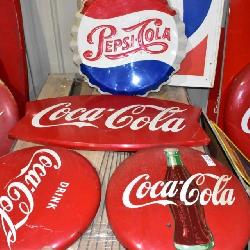 Vintage Coca-Cola Button Signs