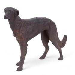 Antique Cast-Iron Doorstop Russian Wolfhound