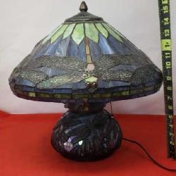 Tiffany Style Stainglass Dragonfly Table Lamp-