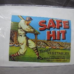 Vintage Safe Hit Texas Vegetables Ad Print