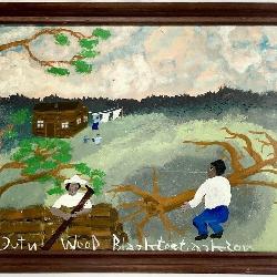 Black Joe Jackson (1922-1997) Folk Art Painting