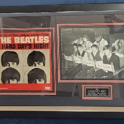 Beatles signed Hard Days Night Album & photo