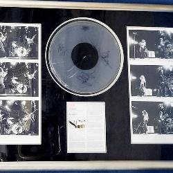 Led Zeppelin photos & signed Drum Head