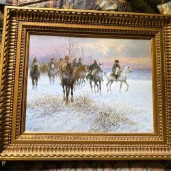 Artist Signed Oil on Board Painting