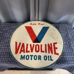 Q3 Valvoline Sign 30 inch round Metal