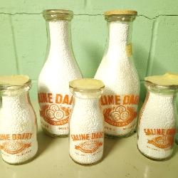Saline Dairy Milk Bottles