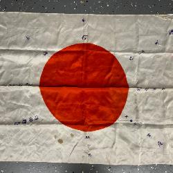 WW2 Signed Japanese Silk Flag