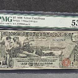 1896  $1 Silver Certificate  LG Currency Note