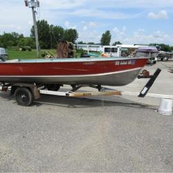 1977 Lund 14ft. Alum Boat w/Spirit 20HP Outboard