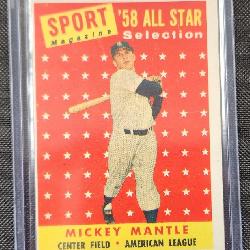 1958 Topps Mickey Mantle All Star 