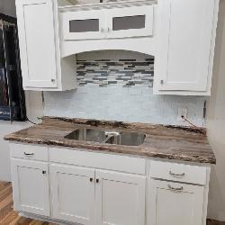 Kitchen Cabinet Display with countertop