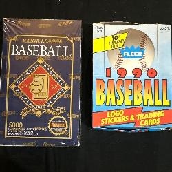 New in Box Vintage Retail Wax Packs and Baseball Cards