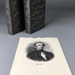 John Tyler Print / Leather-bound Books