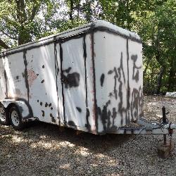 16' x 6' enclosed tandem axle trailer