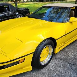 1987 Ecklers Custom Chevrolet Corvette - Yellow with Tan interior, Custom Indy edition 5.7L (350) Tu