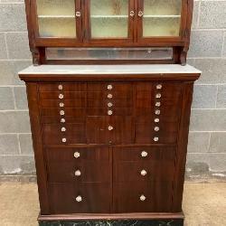 EARLY AMERICAN MAH. DENTAL CABINET 40X63 