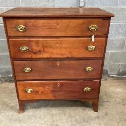 WALNUT SHERDIAN 1800'S CHEST 