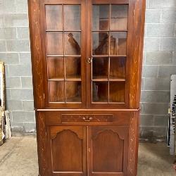 VA HOUSE 16PANE CORNER CUPBOARD 