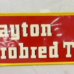 SST THOROBRED TIRES SIGN 54X18 