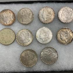 VARIOUS MORGAN SILVER DOLLARS 