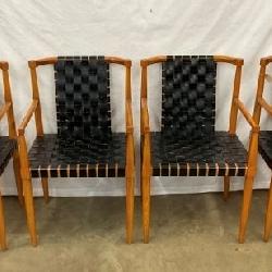 SET 4 MID CENTURY TOMLINSON CHAIRS 