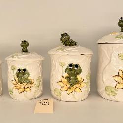 Sears Neil the Frog Canisters