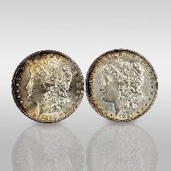 2 Morgan Silver Dollars 1880 & 1881