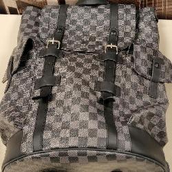 PP - LV GRAPHITE CANVAS BACKPACK UNAUTHENTICATED