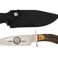  Lot 686A Smith & Wesson Knife USA SW405 Stag 145th Ann Bowie www.SouthJerseyAuction.com