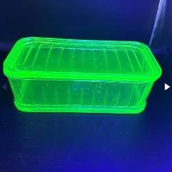 Depression Uranium Glass 