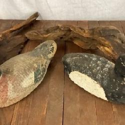 EARLY WOODEN DUCK DECOYS 