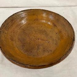 EARLY NC POTTERY DIRT DISH 