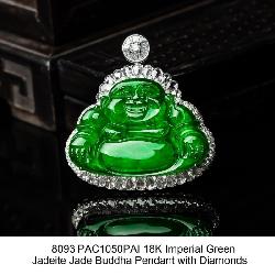 Jadeite Jade Buddha Pendant-GIA