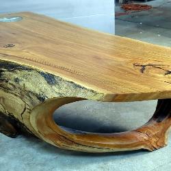 Blue Gum Eucalyptus Live Edge Coffee Table, 18