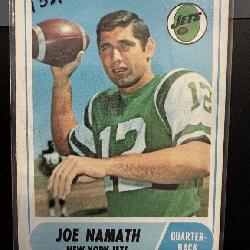 1967 & 1968 TOPPS JOE NAMATH FOOTBALL CARD