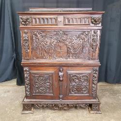 18th-19th century Gothic Carved Desk