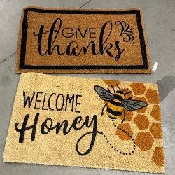 43 - NEW WMC LOT OF 2 DOOR MATS (B109)