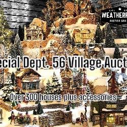 Bidding Opens This Friday!!Incredible Dept. 56 Village & Accessories *Online Only* Auction! Local P/U & Shipping Available. 