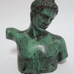 1176	REPRODUCTION MUSEUM BRONZE SCULPTURE OF ROMAN, APPROXIMATELY 8 IN HIGH