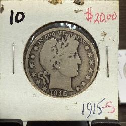 BARBER SILVER HALF DOLLAR 