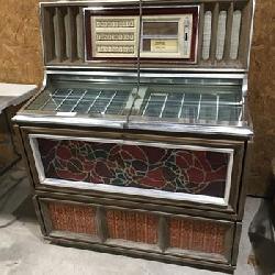 Vintage juke box with push button panels 