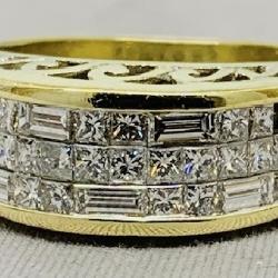 18KT YELLOW GOLD 2.85CT DIAMOND RING